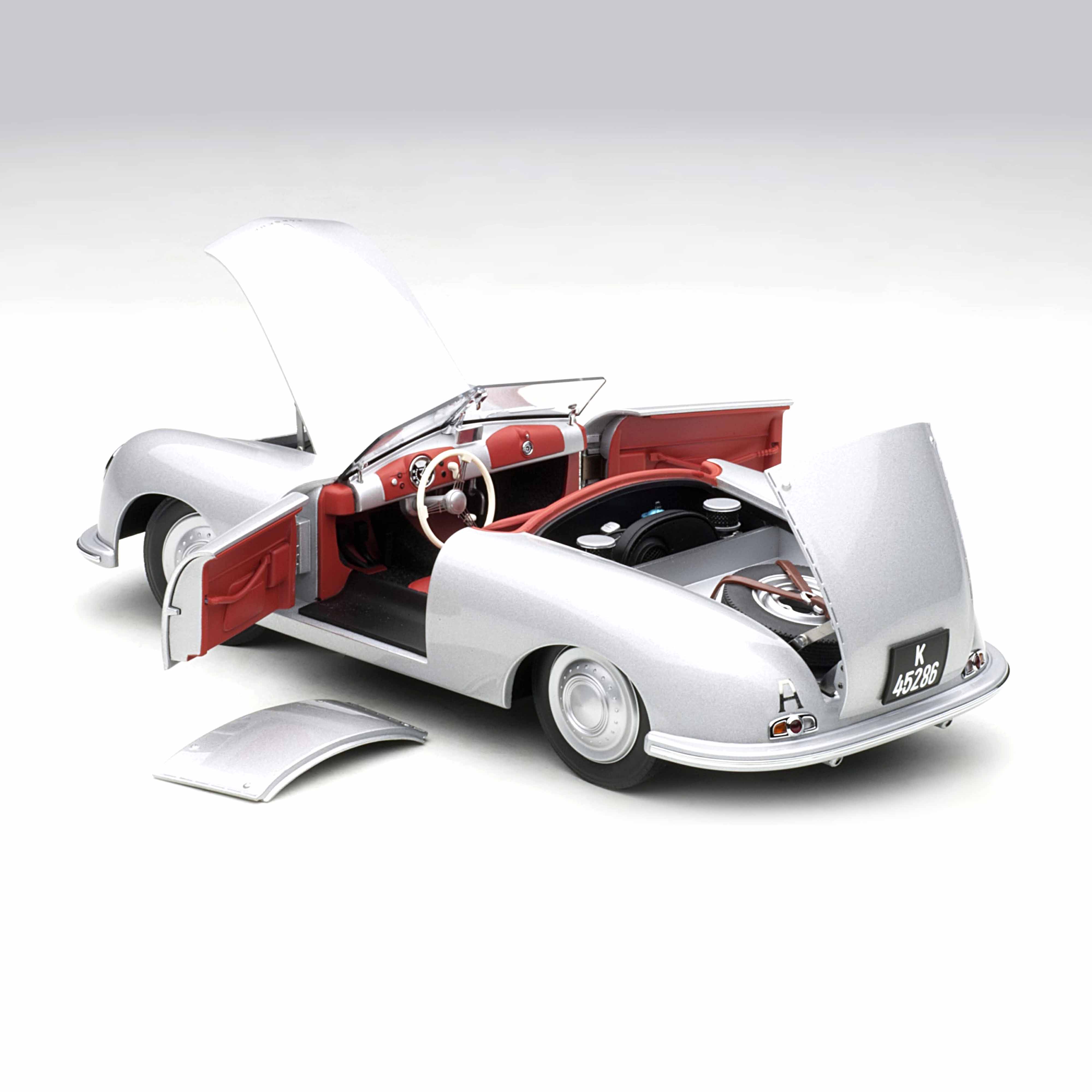 Porsche 356 Number 1 1948 Silver 1:18 – Norev