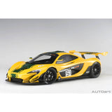 McLaren P1 GTR Yellow/Green Stripes N°51 1:18