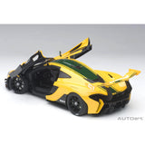 McLaren P1 GTR Yellow/Green Stripes N°51 1:18