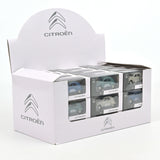 36-piece Display Citroën 2CV 4x4 Grey, Green, Blue 1:54