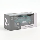 36-piece Display Citroën 2CV 4x4 Grey, Green, Blue 1:54