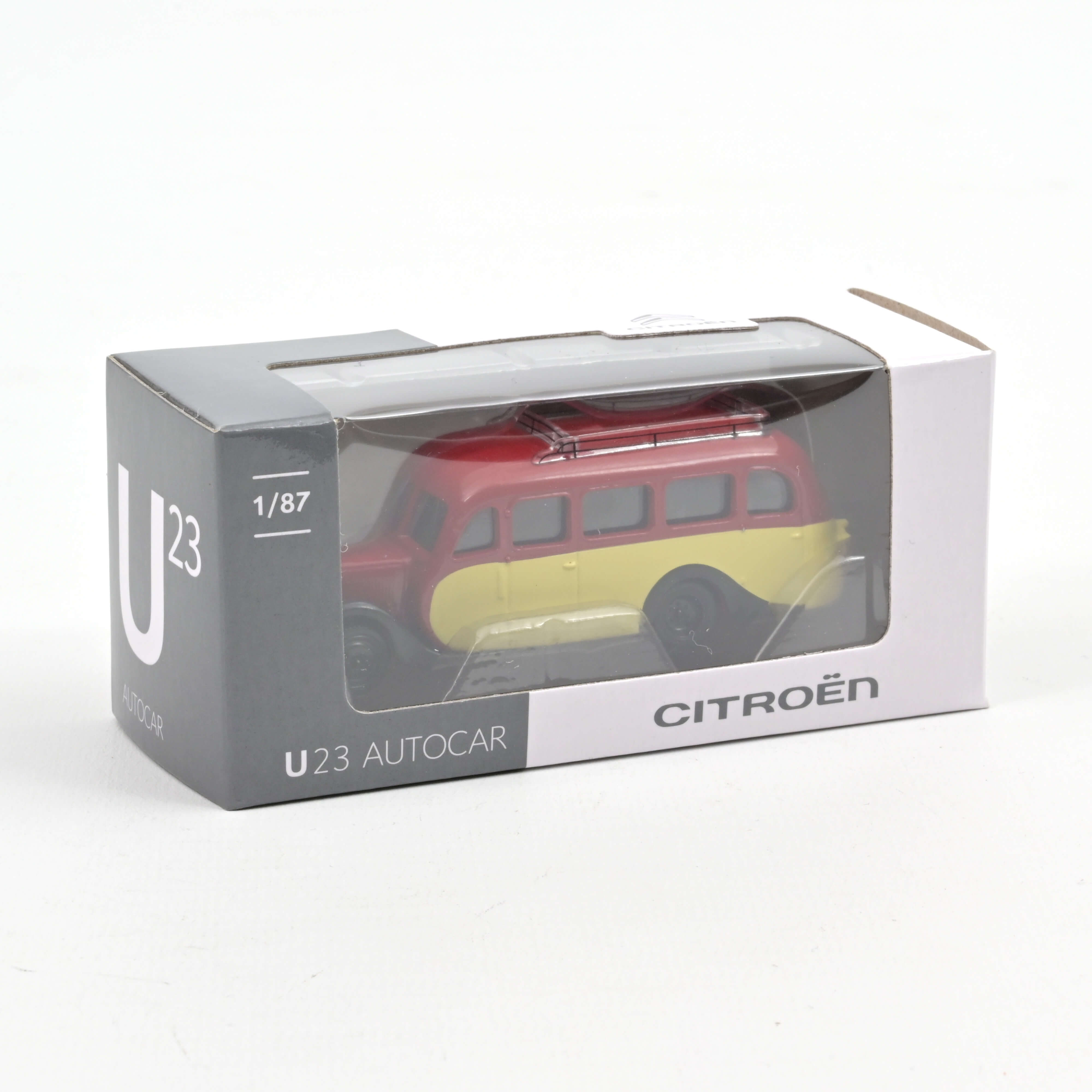 Lot De 2 Miniatures Voitures Citroën U23 Bus échelle 1:87 Ho - Métal Zamac, Pour Collection Ou Jeu