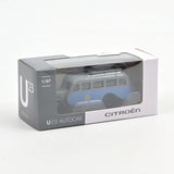 Display 36 pièces Citroën U23 Bus Bleu-Gris,Jaune-Bordeaux 1947 1/87
