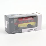 Display 36 pièces Citroën U23 Bus Bleu-Gris,Jaune-Bordeaux 1947 1/87