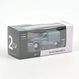 Display 36 pièces Citroën 2CV Fourgonnette Gris,Vert,Bleu 1950 1/64