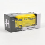 Display 36 pièces Citroën Type H 1970 Jaune Service Citroën 1/58