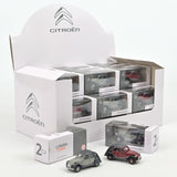 Display 36 pièces Citroën 2CV Charleston Gris/Rouge 1987 1/54