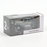 Display 36 pièces Citroën 2CV Charleston Gris/Rouge 1987 1/54