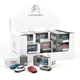 36-piece Display Citroën AX Red, White, Blue, Grey 1986 1:64