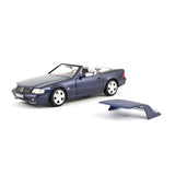 Mercedes-Benz SL 500 1999 Bleu foncé métallisé 1/18