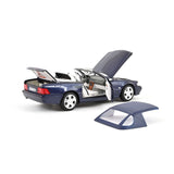 Mercedes-Benz SL 500 1999 Bleu foncé métallisé 1/18
