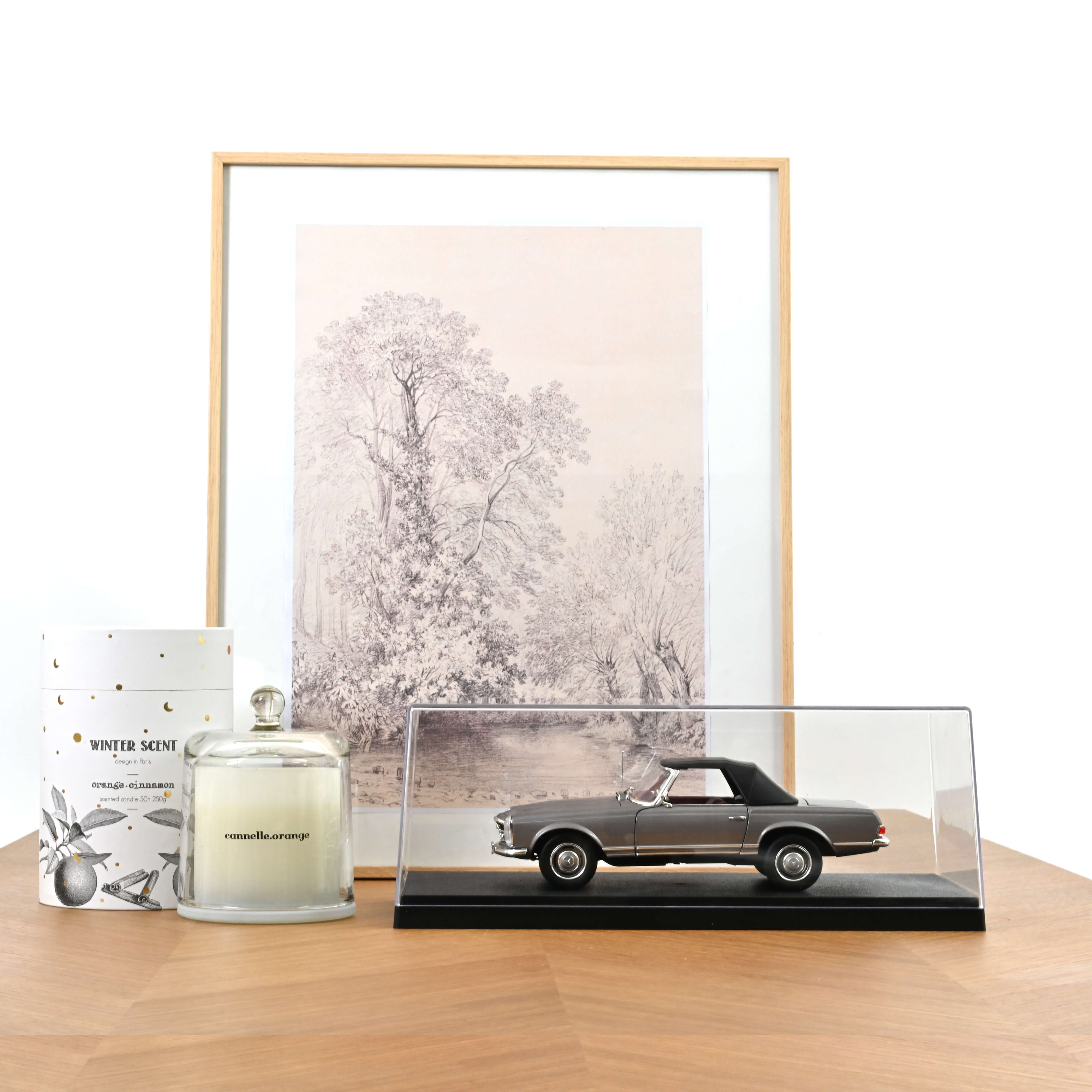 Boitier Vitrine Display Box 1/18 Base En Cuir Synthétique Beige - Foto 6