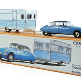Citroën DS 21&Caravane Caravelair Blue Monte-Carlo&Blue d'Orient
