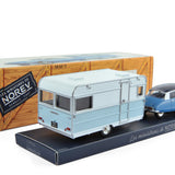 Citroën DS 21&Caravane Caravelair Blue Monte-Carlo&Blue d'Orient