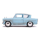 Ford Anglia avec Figurine Harry Potter Bleu Hollywood Rides 1959 1/24