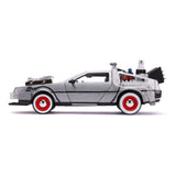 DMC Time Machine BTTF 3 Gris Hollywood Rides 1975 1/24