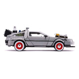 DMC Time Machine BTTF 3 Grey Hollywood Rides 1975 1:24