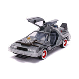 DMC Time Machine BTTF 3 Gris Hollywood Rides 1975 1/24