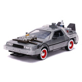 DMC Time Machine BTTF 3 Grau Hollywood Rides 1975 1:24