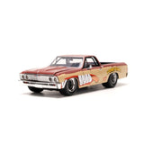 Chevrolet El Camino mit brauner Taz-Figur Hollywood Rides 1:24