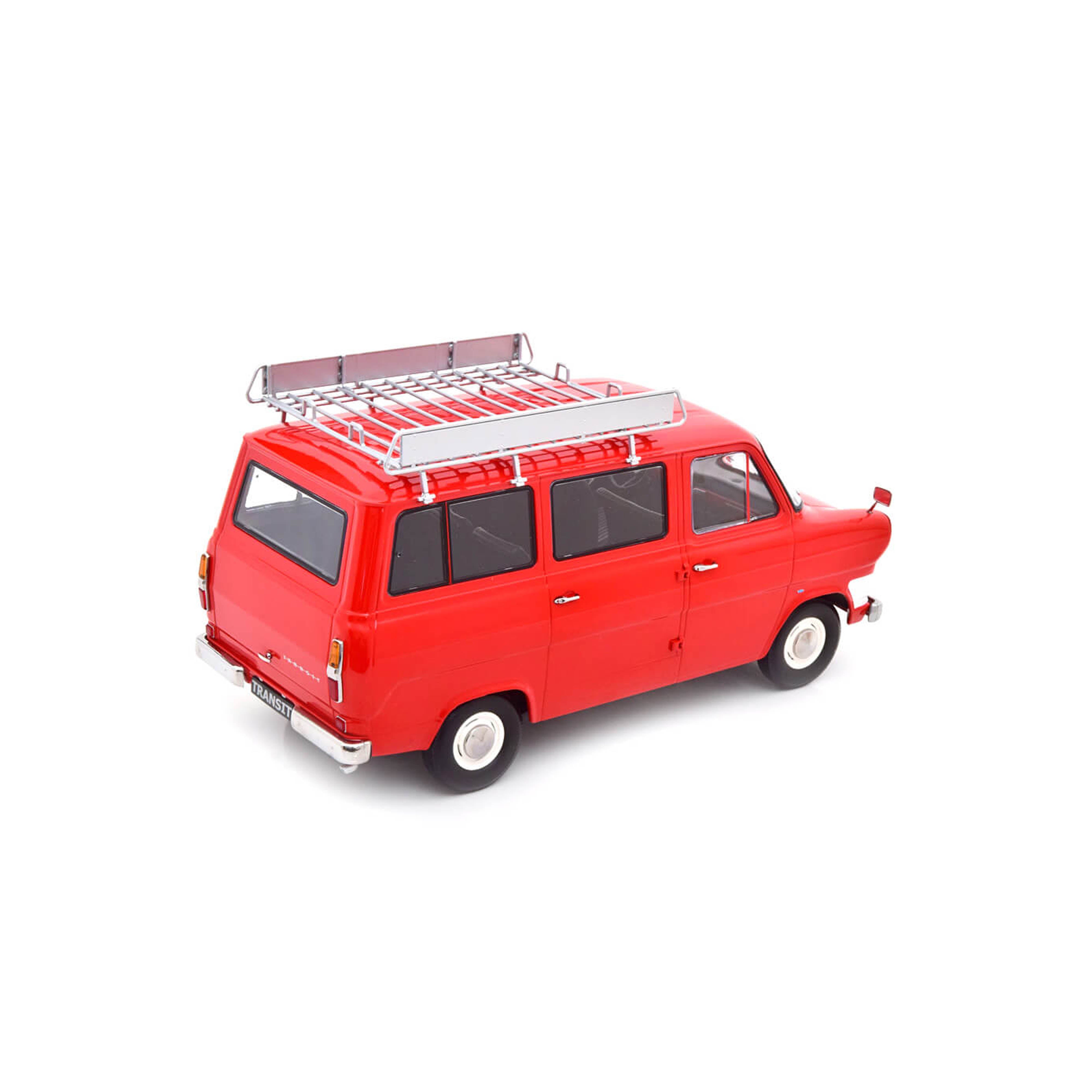 K Kスケール:FORD transit bus 1:18 RED Ford Transit Bus 1965-1970