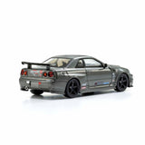 Nissan Skyline GT-R avec LED Gris 1/64