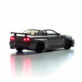 Nissan Skyline GT-R avec LED Gris 1/64