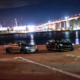 Nissan Skyline GT-R avec LED Gris 1/64