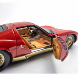 Lamborghini Miura P400 Rouge/Or (Intérieur Marron) 1/18