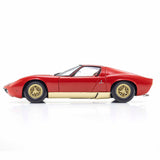 Lamborghini Miura P400 Rouge/Or (Intérieur Marron) 1/18