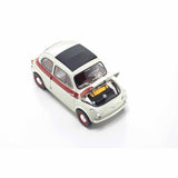Fiat Nuova 500 Sport Hellgrau/rote Linie