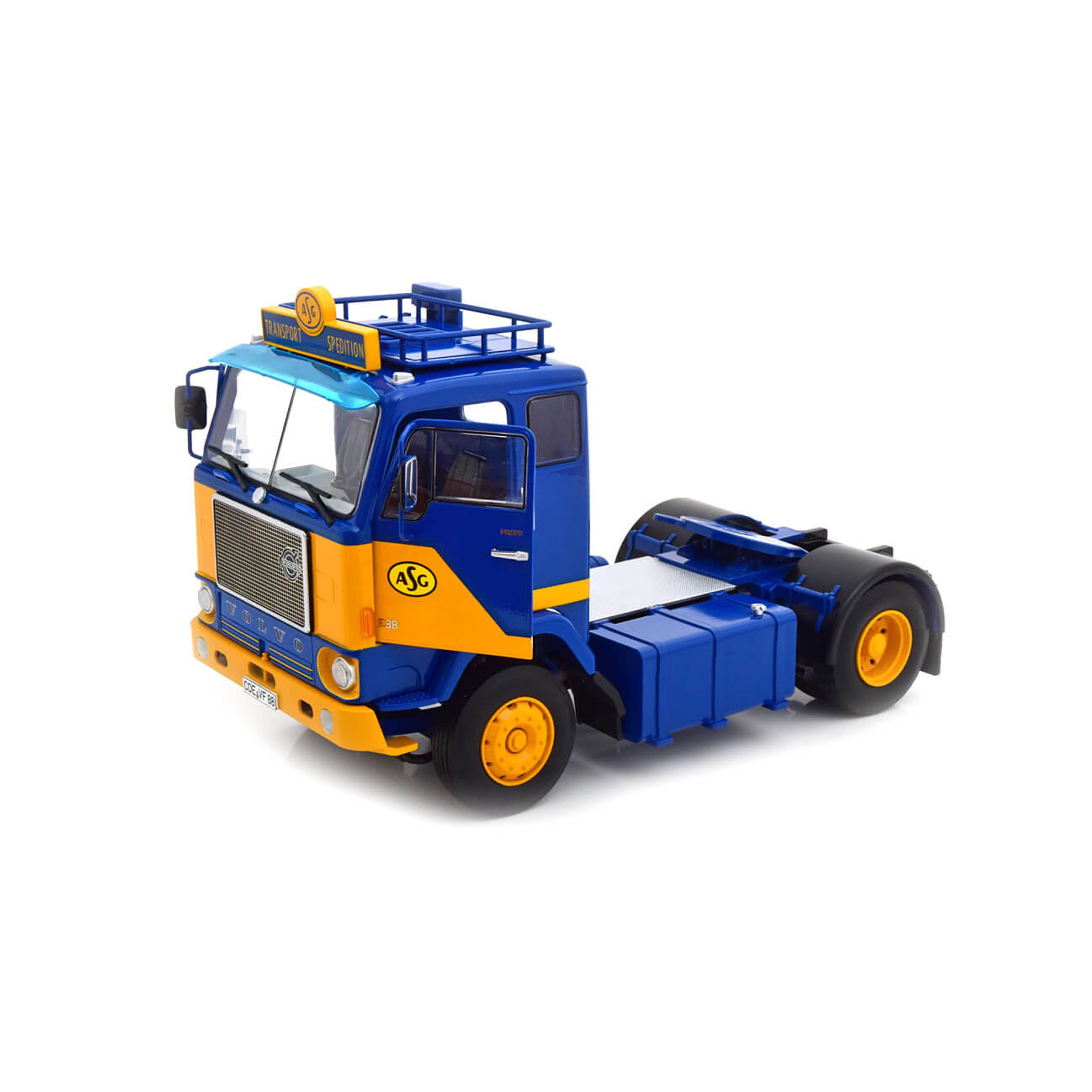 Volvo F88 ASG 1965 Blue/Yellow 1:18 – Norev