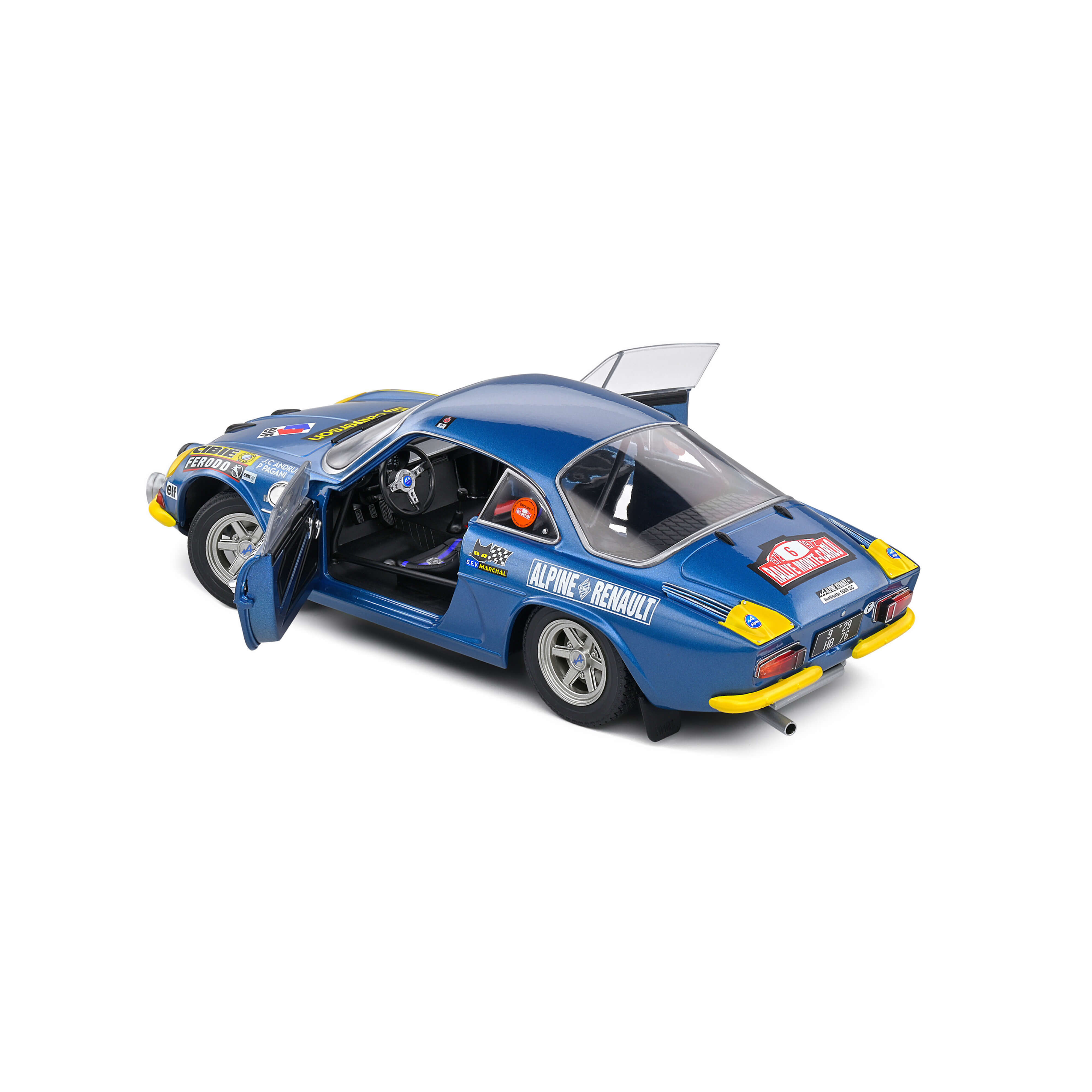 ALPINE A110 1600S n°6 Rallye MONTE CARLO 1972 Andruet ALPINE A110 1600S n°6 Rallye MONTE CARLO 1972 Andruet