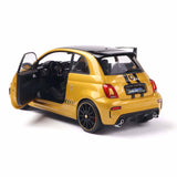 Fiat F595 Abarth Solido Works Jaune 2024 1/18
