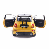 Fiat F595 Abarth Solido Works Jaune 2024 1/18