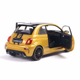 Fiat F595 Abarth Solido Works Jaune 2024 1/18