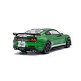 Shelby Mustang GT500 Vert Éruption Métallisé / Bandes Blanches 1/43